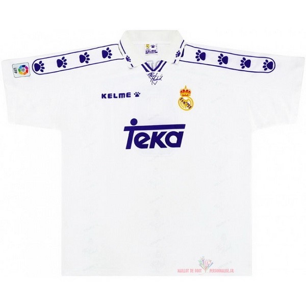 Maillot Om Pas Cher Kelme Domicile Maillot Real Madrid Rétro 1994 1996 Blanc